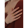 Ayarlanabilir Gold Renk Yılan Yüzük