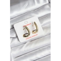 14K Gold Renk Kaplama CM Kadın Küpe