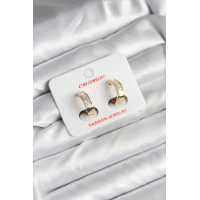 14K Gold Renk Kaplama CM Kadın Küpe