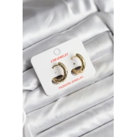 14K Gold Renk Kaplama CM Kadın Küpe