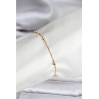 14K Gold Renk Kaplama Topçuklu Model CM Kadın Bileklik