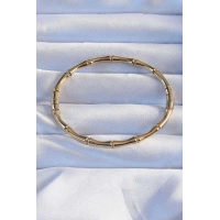 316L Çelik Altın Renk Kemik Model Bileklik