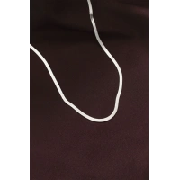 316L Çelik Gümüş Renk 60 cm İtalyan Zincir Kolye