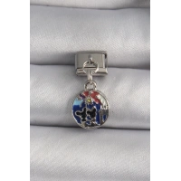 316L Çelik Gümüş Renk Sallantı Dünya Model Nomination Charm