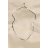 316L Çelik Silver Renk 45 cm İtalyan Zincir Model Kadın Kolye