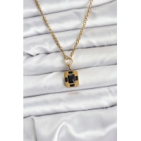 316L Çelik Zincir Gold Renk Vintage Model Kadın Kolye