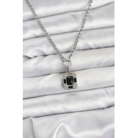 316L Çelik Zincir Gümüş Renk Vintage Model Kadın Kolye