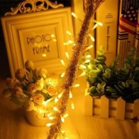 Adshome® 10 Metre 100 Ledli 8 Fonksiyonlu Dekoratif Lambader Sarı Lamba