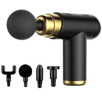 Adshome® 4 Başlıklı USB Şarj Olabilen Masaj Tabancası