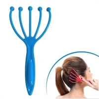 Adshome® Çok Fonksiyonlu 5 Uçlu Bilyeli Baş Boyun Bacak Kol Masaj Alet Rahatlatıcı Kafa Masaj Aparatı