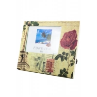 Adshome® Decotown Dekoratif Desenli Çerçeve Gül Motifli Fotoğraf Çerçevesi