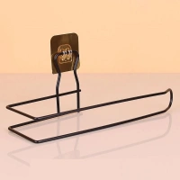 Adshome® Kendiliğinden Yapışkanlı Krom Paslanmaz Metal Havlu Kağıtlık Aparatı