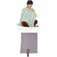 Adshome® Kullanışlı Bebek Emzirme Önlüğü Kuş Desenli