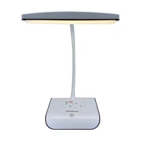 Adshome® Şarjlı Oynar Esnek Başlıklı Dokunmatik 3 Farklı Modda Yanan Kaymaz Taban LED Masa Lambası