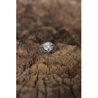 Ayarlanabilir Motifli Kuru Kafa Tasarımlı Erkek Yüzük