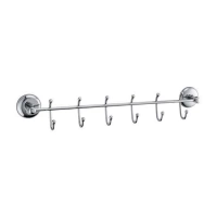 Adshome® 6 Kancalı Dekoratif Askılık Mutfak Banyo Duvar Yüzeyi Askısı
