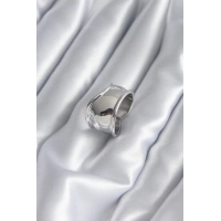 Gümüş Renk Plaka Kadın Yüzük