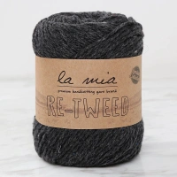 La Mia Re-Tweed Koyu Gri Melanj El Örgü İpi - L158