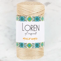 Loren Macrame Bej El Örgü İpi - RM 036 - 34326