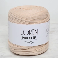 Loren Penye Kumaş El Örgü İpi Açık Sarı - 19 - 34477