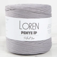 Loren Penye Kumaş El Örgü İpi Gri - 26 - 34483