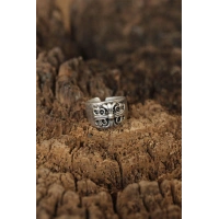 Motifli Ayarlanabilir Erkek Yüzük