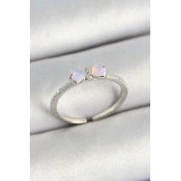 Pirinç Fiyonk Figürlü Zirkon Taşlı Gold Renk Ayarlanabilir Kadın Yüzük