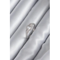 Pirinç Gümüş Renk Zirkon Taşlı Yılan Model Kadın Yüzük