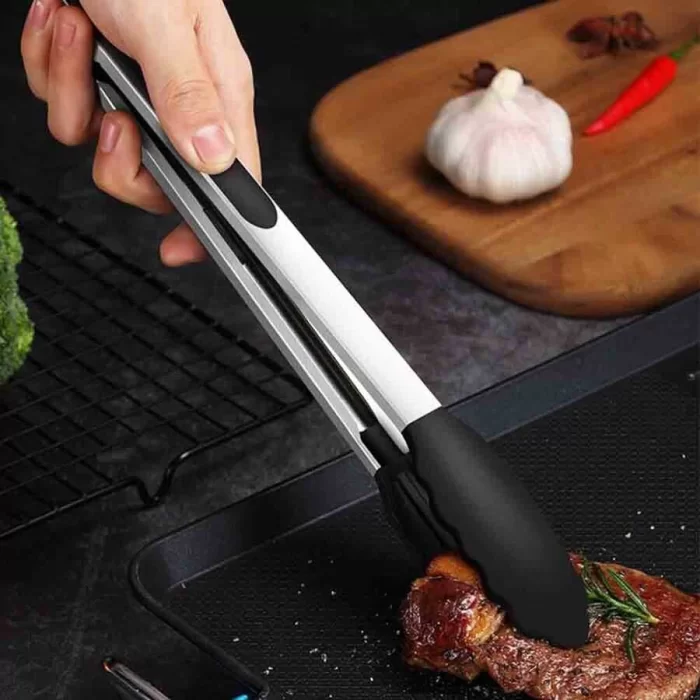 Barbekü Maşası Silikon 30 Cm Siyah (BMS-30)