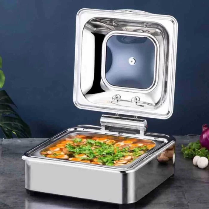 Chafing Dish Hidrolik Kapak 6 L 2/3 Gömme (CDH-6G) | Reşo Kabı