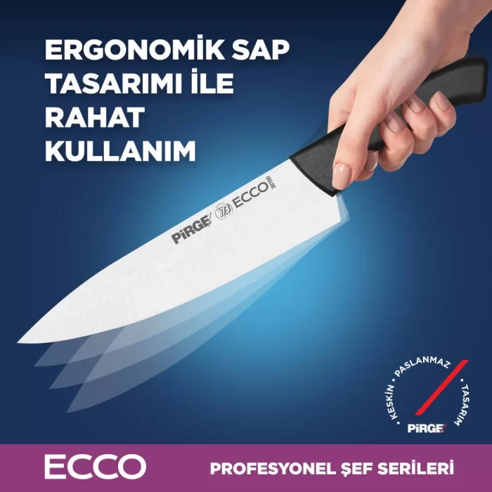 Ecco Şef Bıçağı 19 cm SİYAH - 38160