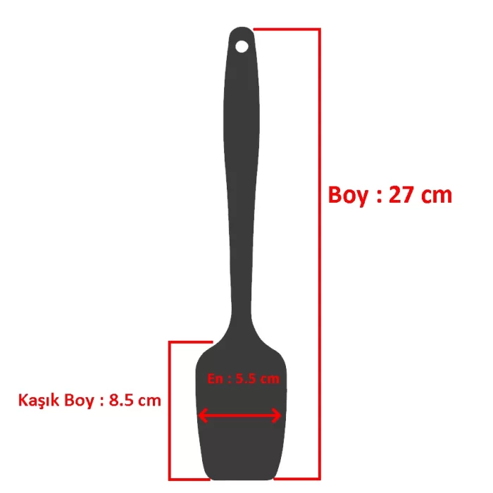 SİLİKON KAŞIK SPATULA-SL089