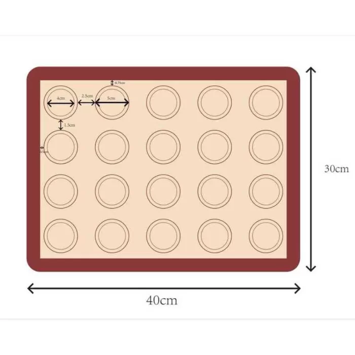 Silikon Makaron Mat 30x40 CM