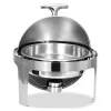 Chafing Dish Roll Top Yuvarlak 6 L (CDC-6) | Reşo Kabı