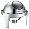 Chafing Dish Roll Top Yuvarlak Camlı 6 L (CDC-6C) | Reşo Kabı