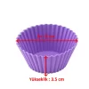 Silikon Tırtıklı Kek ve Muffin Kalıbı 6 paket