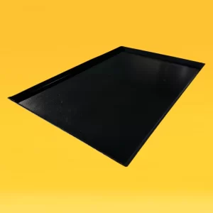 Alüminyum İtalyan Açılı (45°) Düz Teflon Kaplamalı Tava (2mm) 40x60x1 CM