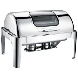 Chafing Dish Roll Top Camlı 9 L (CDR-9C) | Reşo Kabı