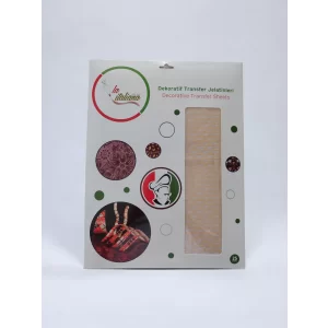 Chocolate Transfer Sheets 40x25 Caramel (25 Adet)