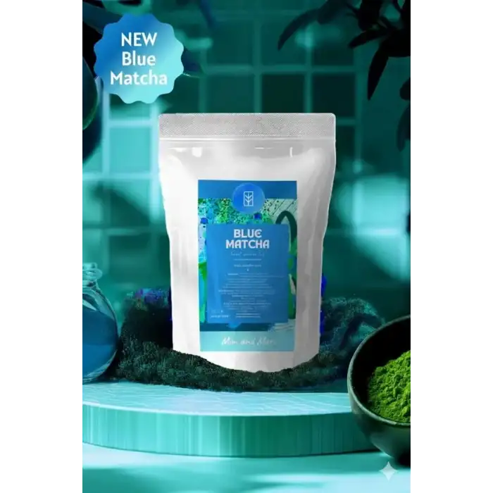 250 gr Blue Matcha Çayı ve Demleme Seti