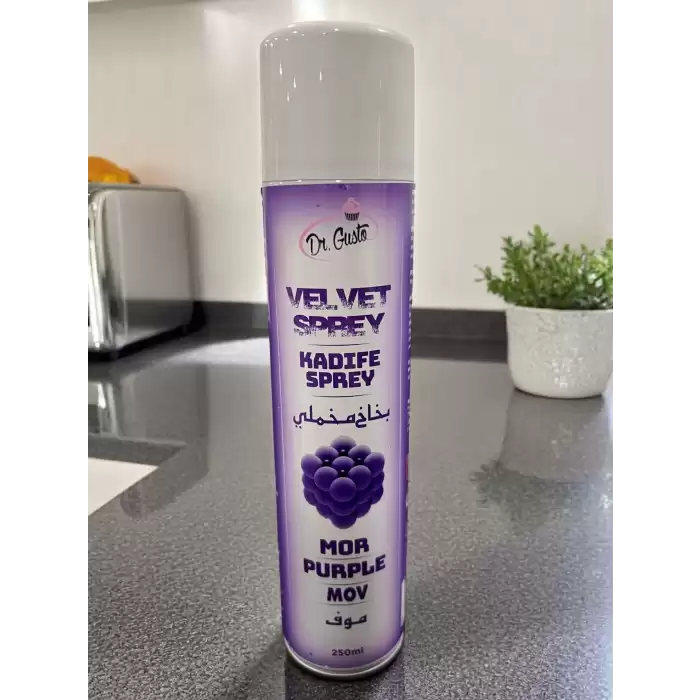 250 Ml Kadife Sprey Gıda Boyası - Mor