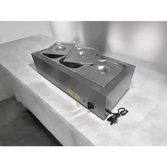 3 x 9.5 Litre Setüstü Benmari (Küvet ve Kapak Dahil)