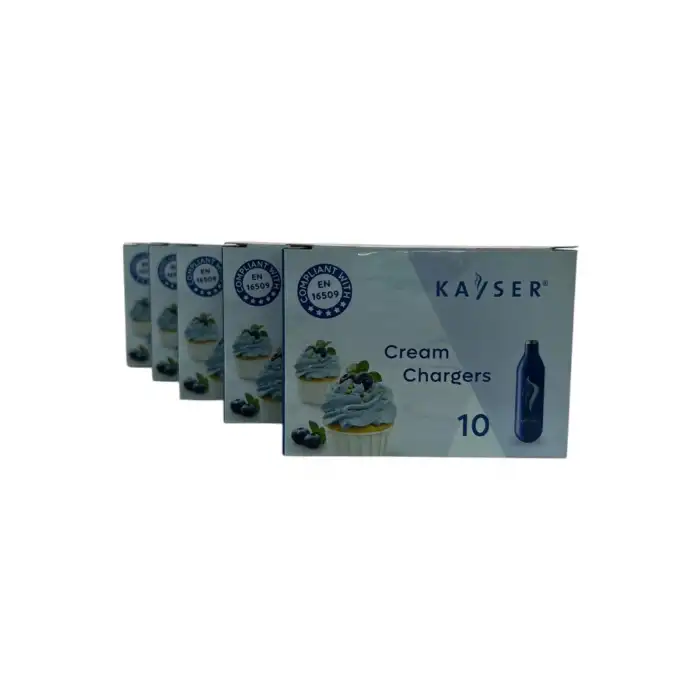5 Kutu Kaiser Krema Tüpü 10 lu Paket - Cream Chargers