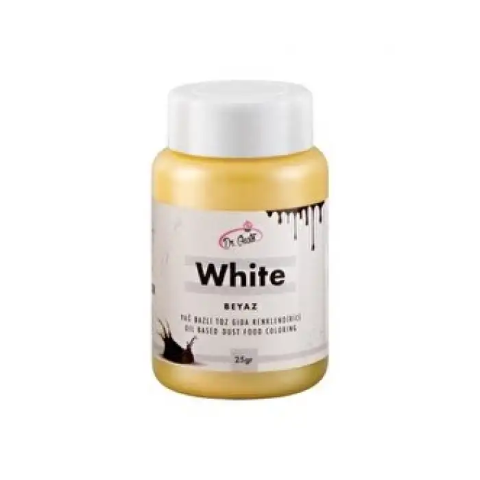 25 gr Yağ Bazlı Toz Gıda Boyası - Beyaz