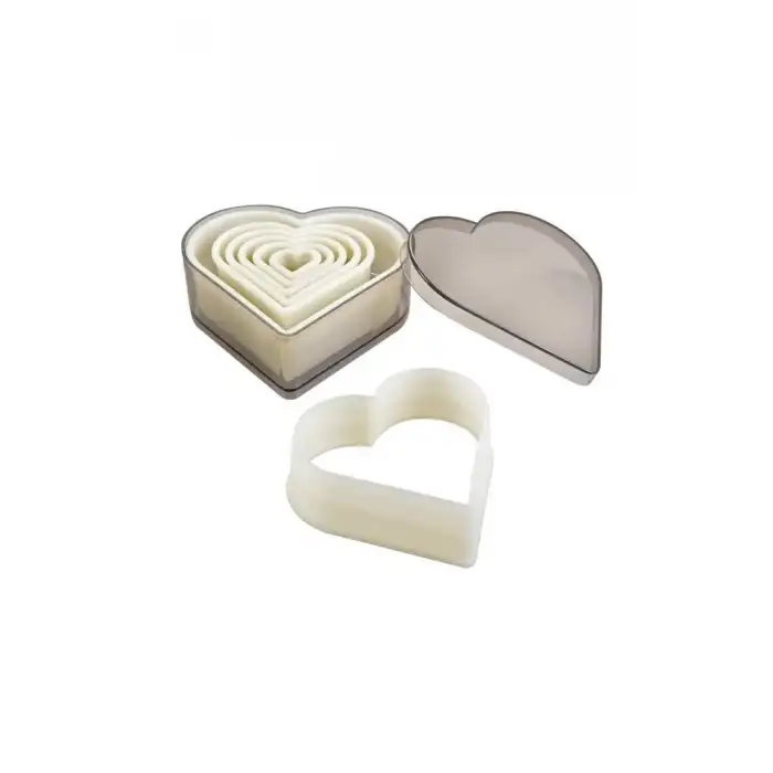 Polikarbon Düz Kalp Volovan Set 7li