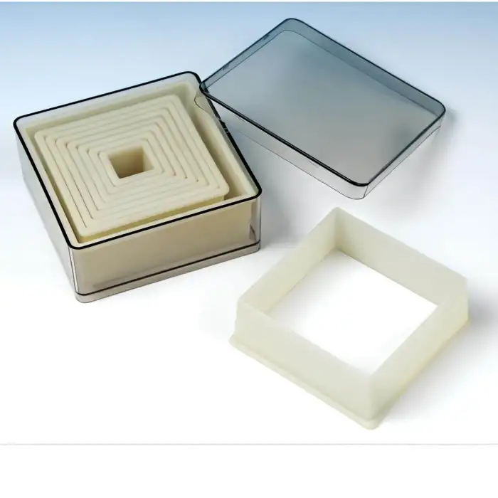 Polikarbon Düz Kare Volovan Set 9lu