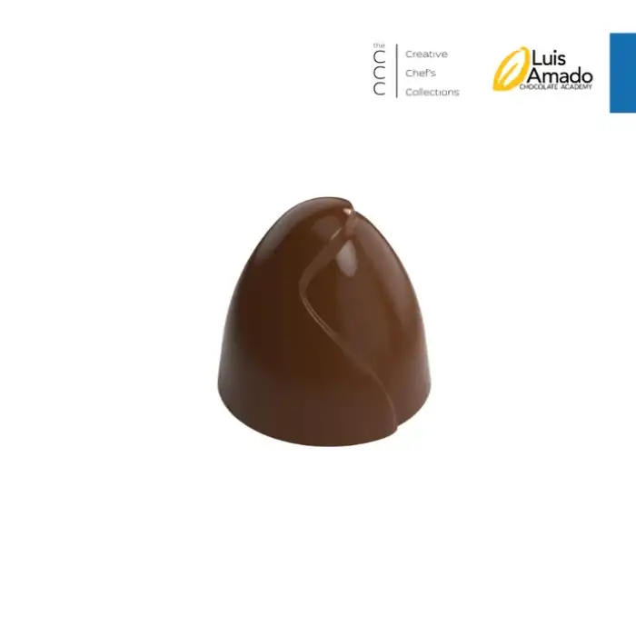 Polikarbon Oval Pralin Çikolata Kalıbı 15,3 gr | Cm-3437