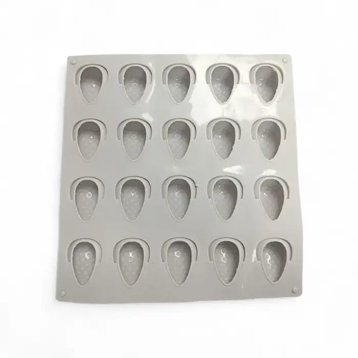 Mini Silikon Çilek Kek Ve Pasta Kalıbı