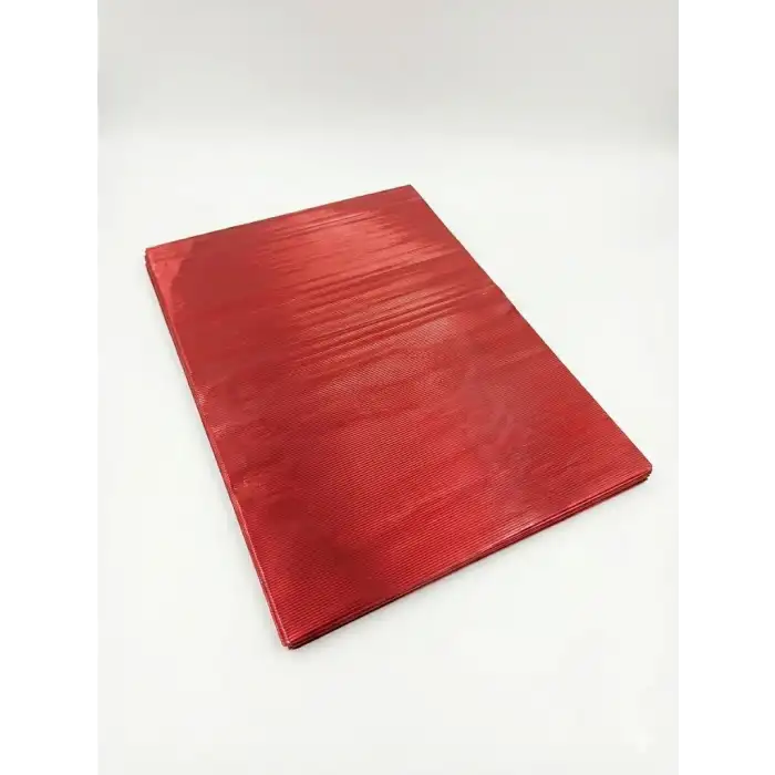 Oluklu Çikolata Ambalaj Folyosu 50x35 Cm Bordo | 1 Paket - 1 Kg