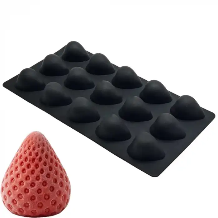 Silikon Çilek Kek Ve Pasta Kalıbı